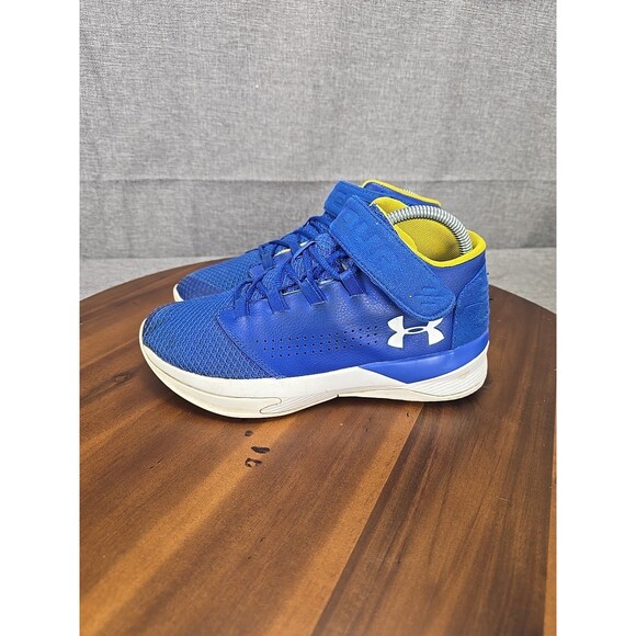 Under‎ Armour Get B Zee GS Youth 6Y Basketball Shoes Golden State Warriors Blue - Picture 6 of 14